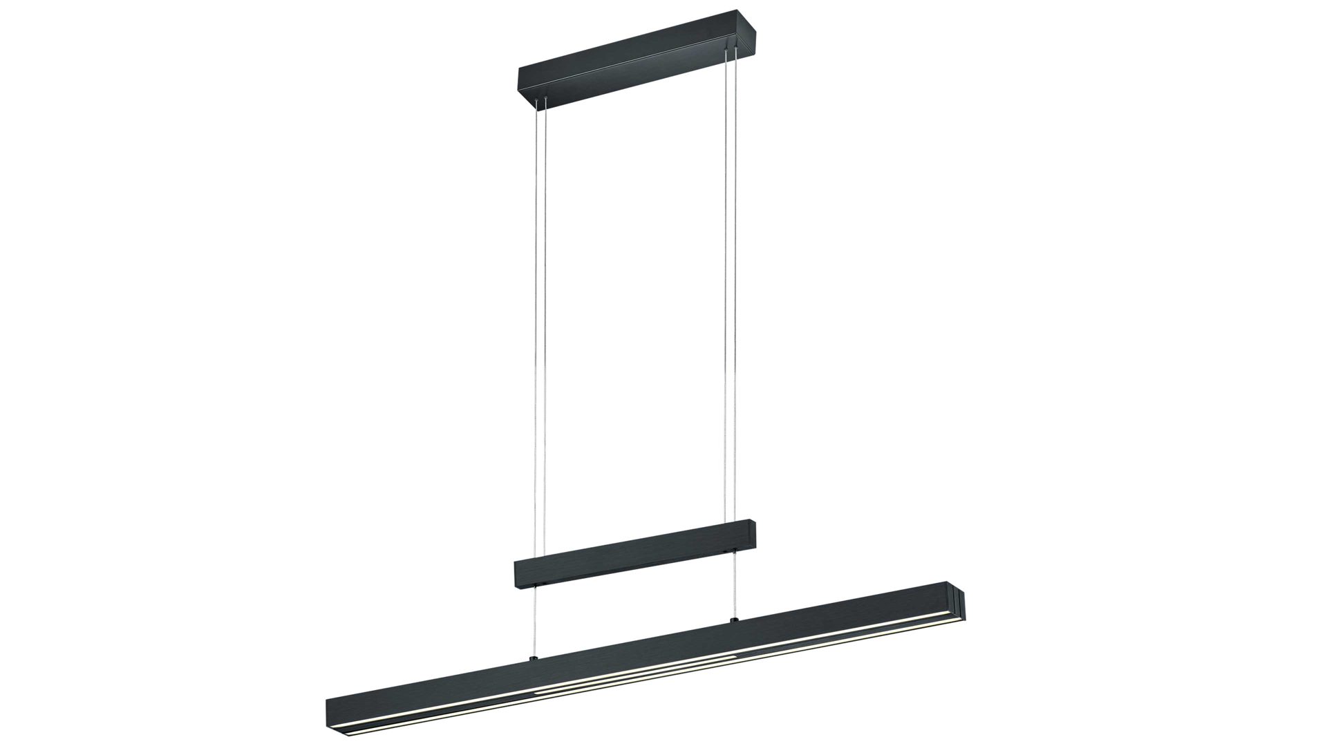 Pendelleuchte Trio lighting for you aus Metall in Schwarz TRIO Leuchten Serie Trajan mattschwarzes Metall - Länge ca. 151 cm