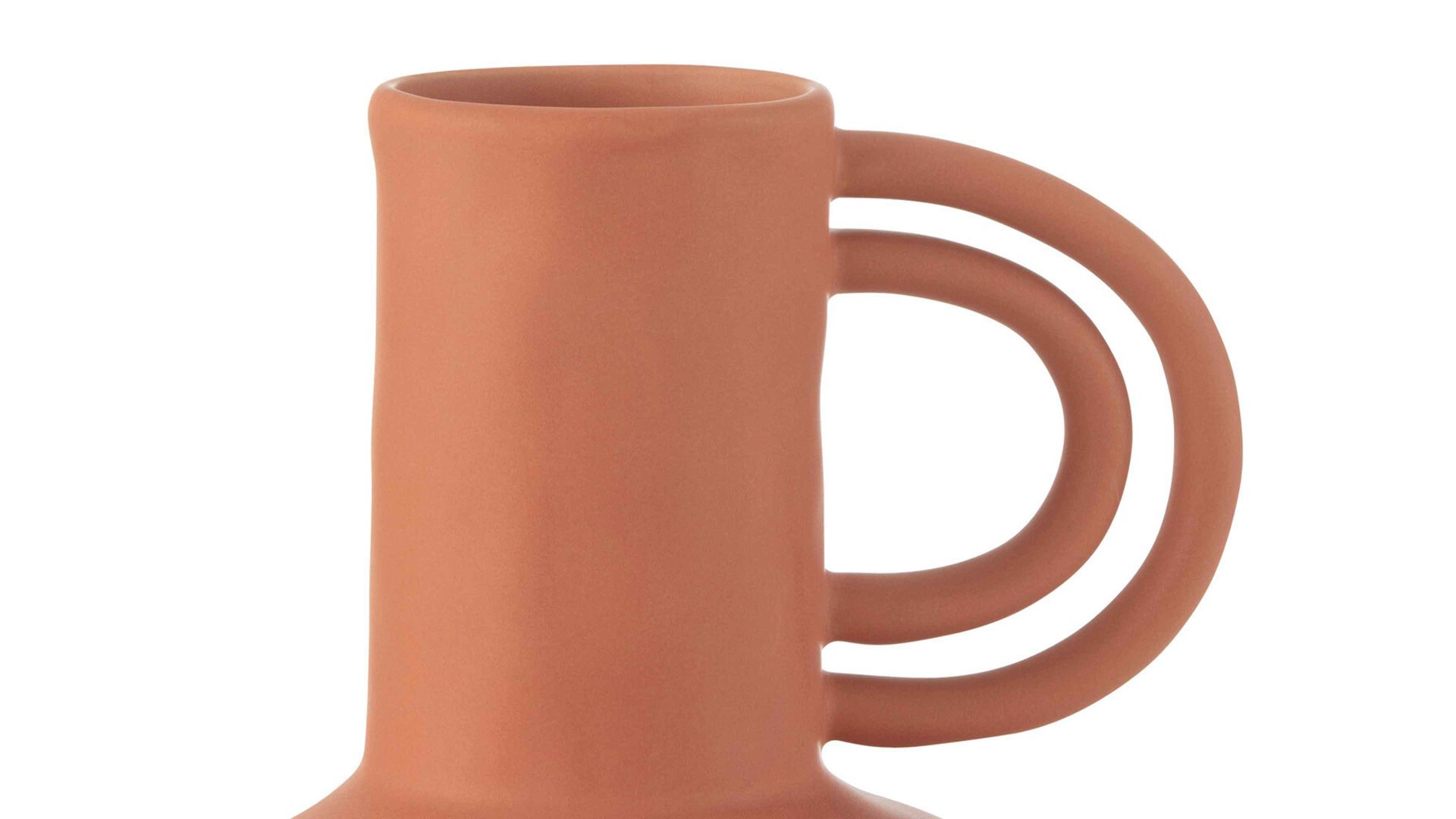 Vase Jolipa aus Keramik in Orange Vase Renaissance orangefarbene Keramik - Höhe ca. 26 cm