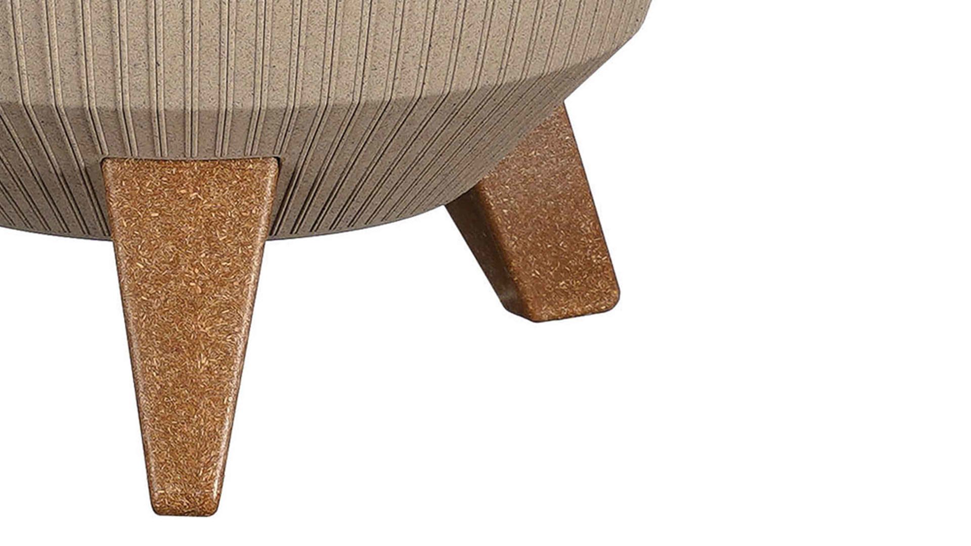 Pflanzkübel Edelman® aus Kunststoff in Hellbraun Pflanzschale Doppio taupefarbener Kunststoff - Durchmesser ca. 24 cm