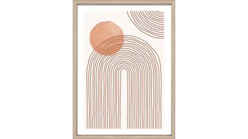 Kunstdruck Pro®art bilderpalette aus Karton / Papier / Pappe in Orange PRO®ART Kunstdruck Shapes Of The Earth IV Apricot & Creme - ca. 50 x 70 cm