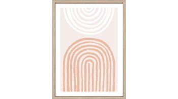 Kunstdruck Pro®art bilderpalette aus Karton / Papier / Pappe in Weiß PRO®ART Kunstdruck Shapes Of The Earth II Weiß & Apricot - ca. 50 x 70 cm