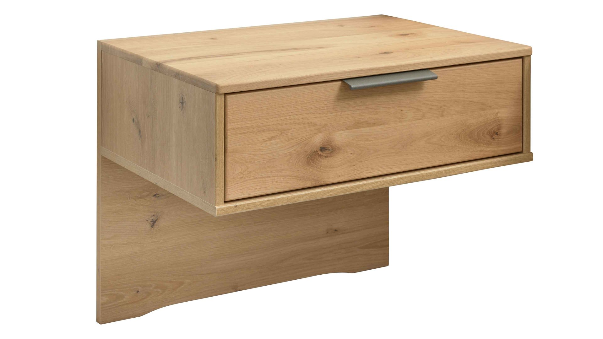 Nachtkommode Interliving aus Holz in Holzfarben Interliving Schlafzimmer Serie 1027 – Nachtkonsolen-Set 301 Eiche bianco - zweiteilig