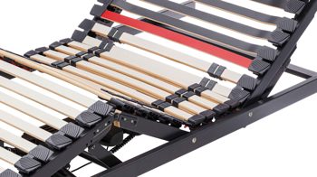 Lattenrost Interliving aus Holz in Anthrazit Interliving Lattenrost Serie 1950 mit zwei Motoren Kabel & zwei Motoren – Liegefläche ca. 100 x 200 cm