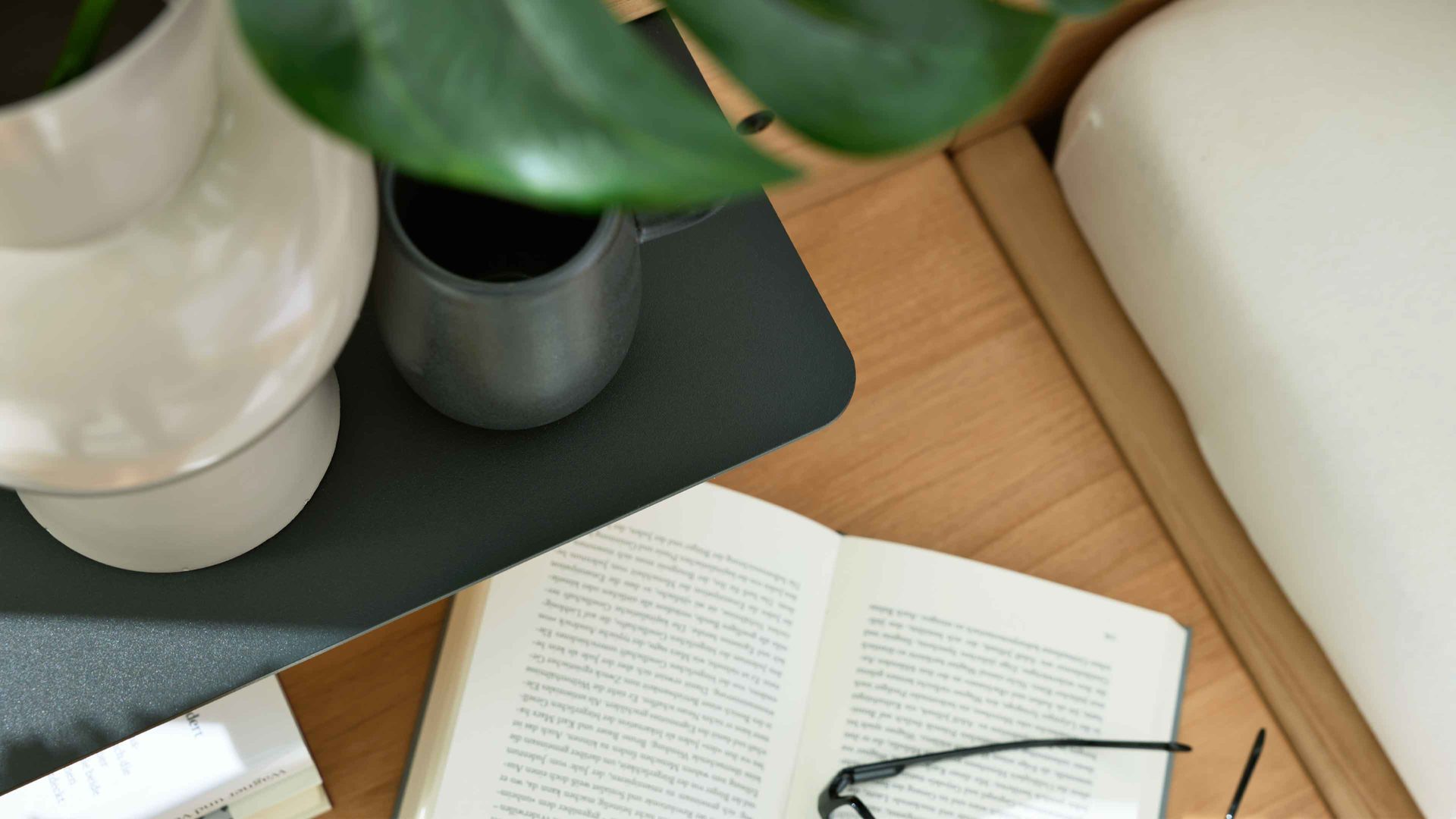 Paneel Interliving aus Holz in Holzfarben Interliving Schlafzimmer Serie 1028 – Paneelaufsatz-Set 1672B zweiteilig - mit Beleuchtung