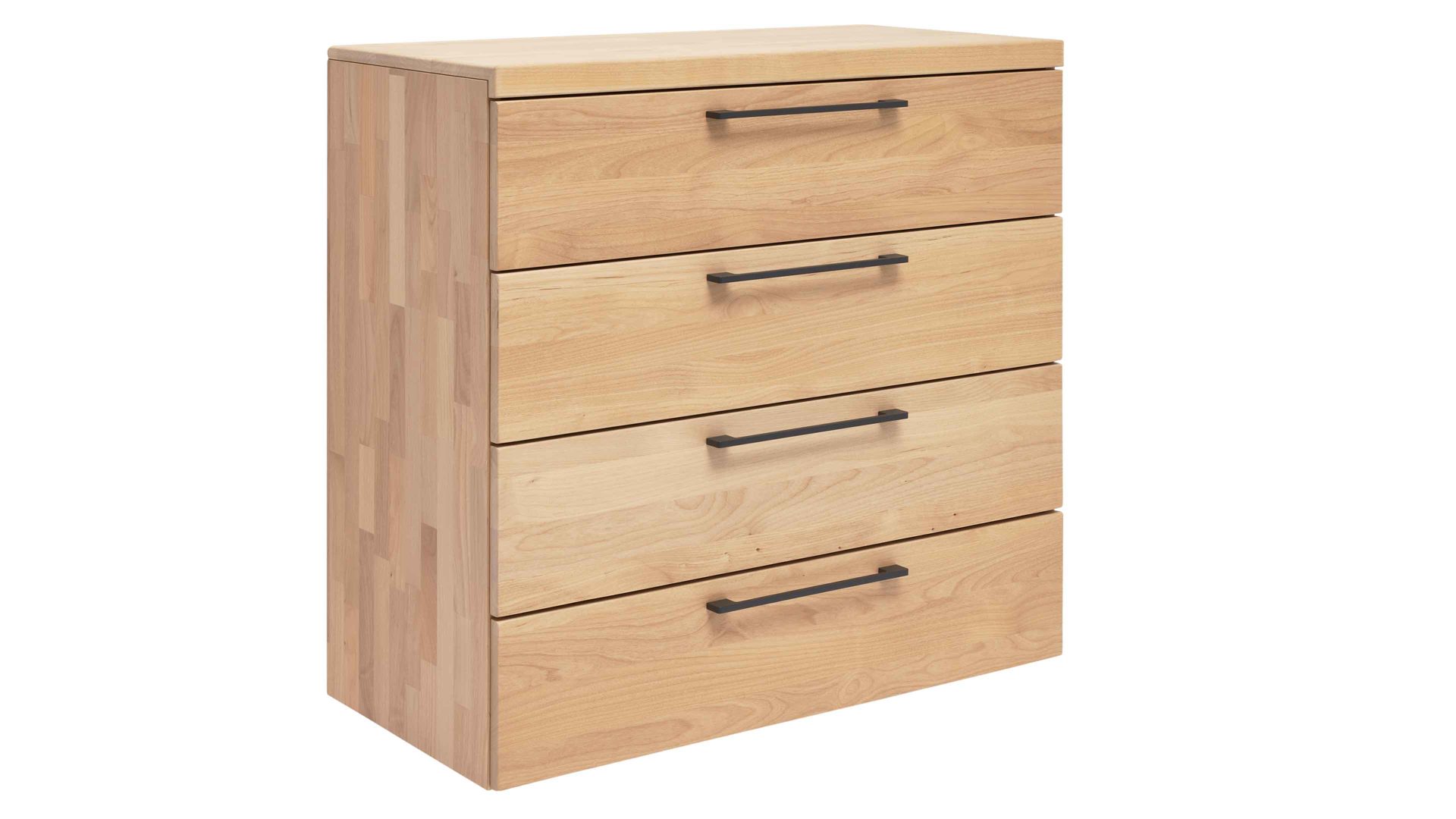 Schubladenkommode Interliving aus Holz in Holzfarben Interliving Schlafzimmer Serie 1028 – Schubladenkommode 2952 Erle – vier Schubladen