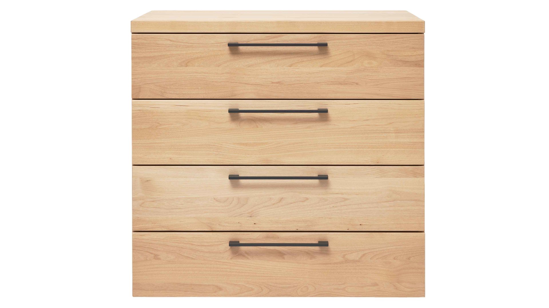 Schubladenkommode Interliving aus Holz in Holzfarben Interliving Schlafzimmer Serie 1028 – Schubladenkommode Erle – vier Schubladen