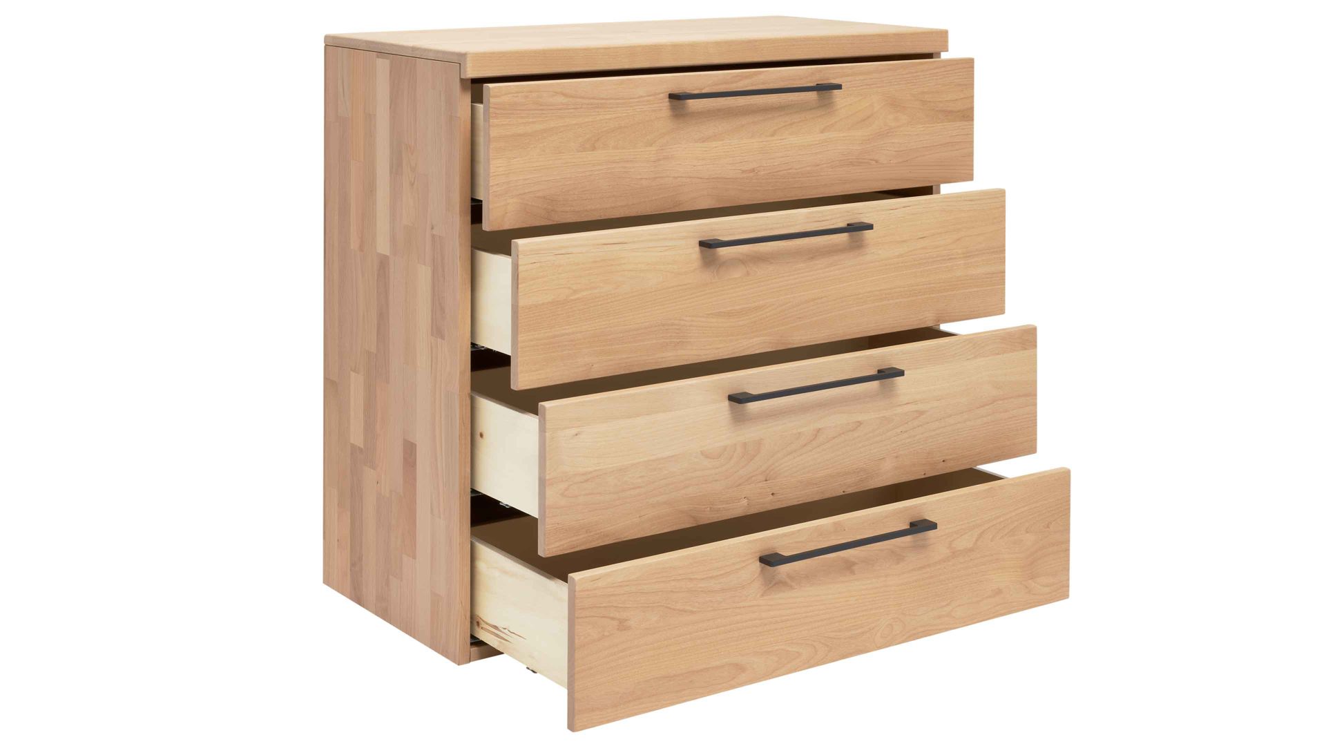 Schubladenkommode Interliving aus Holz in Holzfarben Interliving Schlafzimmer Serie 1028 – Schubladenkommode 2952 Erle – vier Schubladen