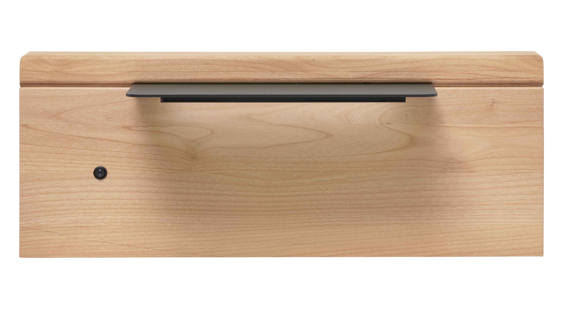 Paneel Interliving aus Holz in Holzfarben Interliving Schlafzimmer Serie 1028 – Paneelaufsatz-Set 1672B zweiteilig - mit Beleuchtung