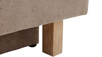 Schlafsofa Restyl aus Stoff in Beige Schlafsofa Tino beiger Bezug 2-6799 & Buchenholzfüße