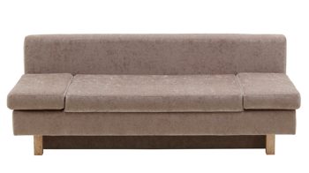 Schlafsofa Restyl aus Stoff in Beige Schlafsofa Tino beiger Bezug 2-6799 & Buchenholzfüße