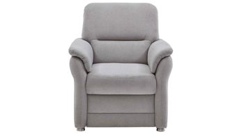 Polstersessel modulmaster aus Stoff in Hellgrau Modulmaster MM-PP1013 - Polstersessel silberfarbene Chenille & Alufüße