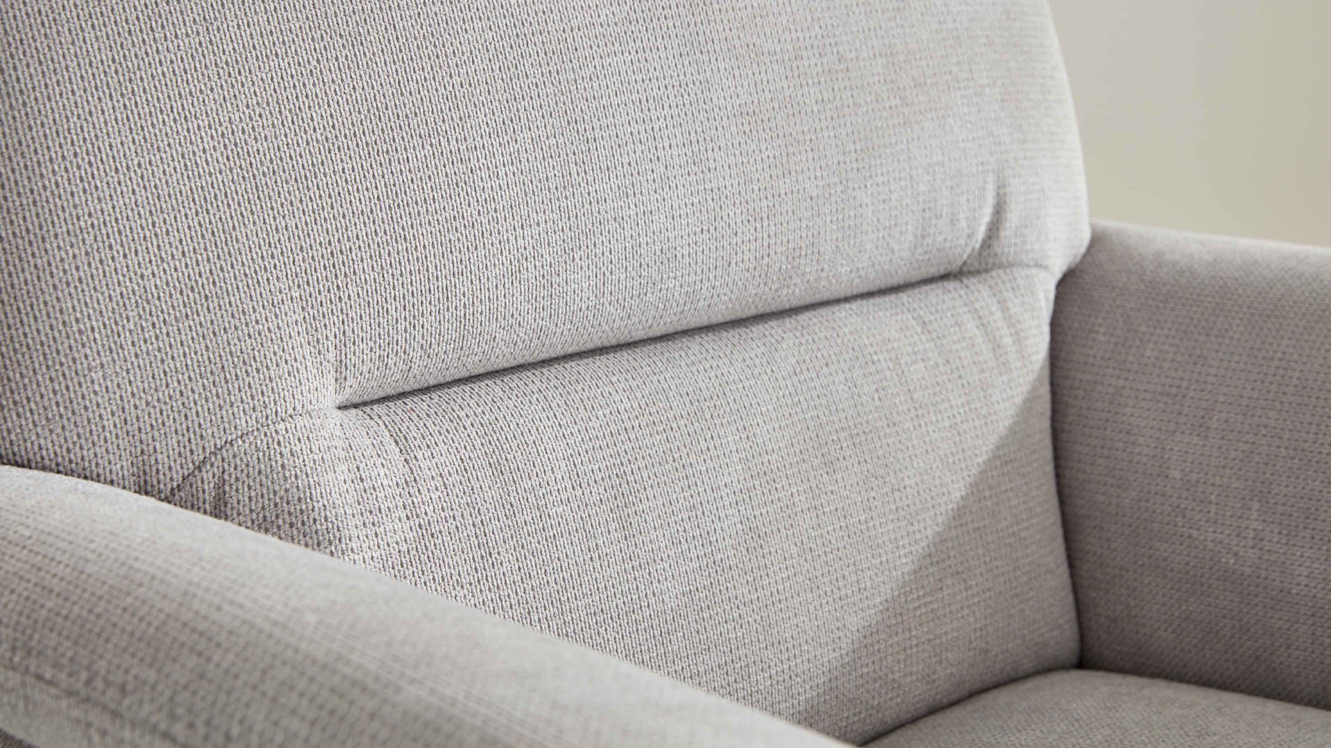 Polstersessel modulmaster aus Stoff in Hellgrau Modulmaster MM-PP1013 - Polstersessel silberfarbene Chenille & Alufüße