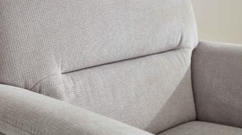 Polstersessel modulmaster aus Stoff in Hellgrau Modulmaster MM-PP1013 - Polstersessel silberfarbene Chenille & Alufüße