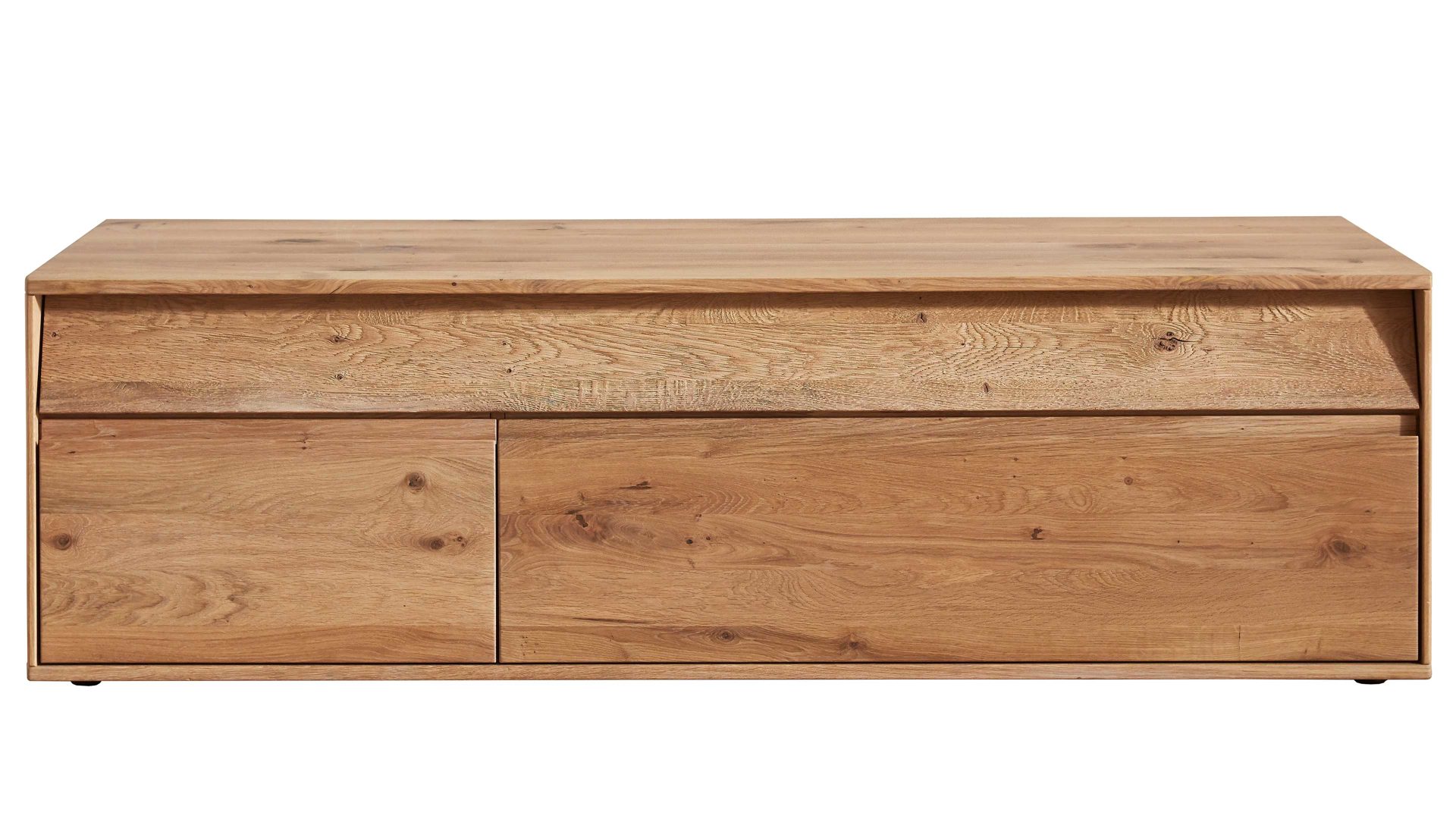 Lowboard Decker aus Holz in Holzfarben Lowboard biancofarbene Wildeiche – Breite ca. 215 cm