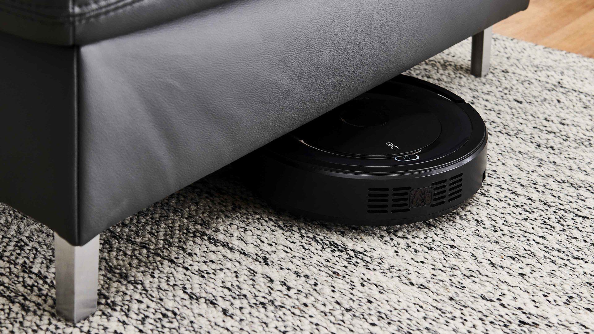 Polsterhocker modulmaster aus Leder in Anthrazit Modulmaster MM-PN1168 - Funktionshocker XXL-HoF anthrazitfarbenes Leder Torro & Alu-Winkelfüße - ca. 130 x 65 cm