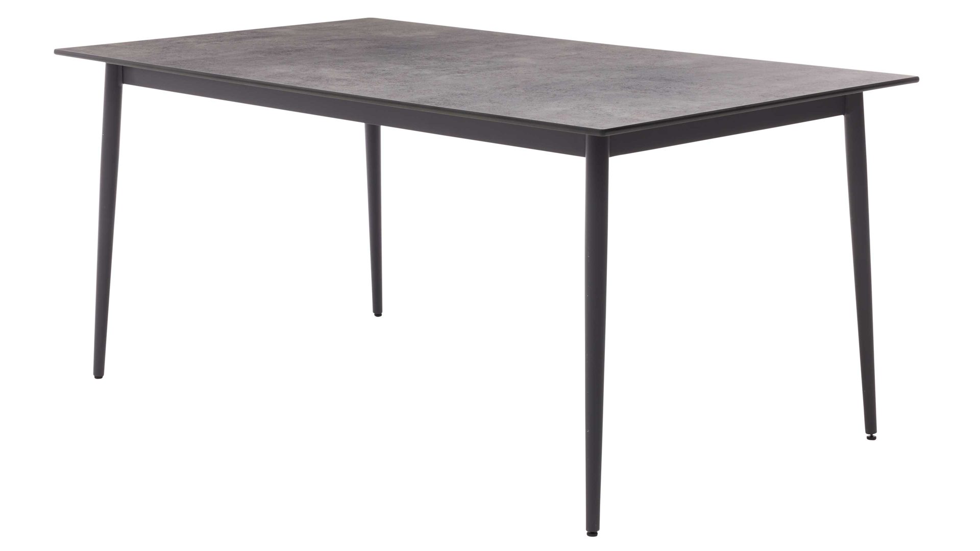 Gartentisch Interliving aus Holz in Grau Interliving Gartenmöbel Serie 7003 – Tisch HPL Beton & Aluminium - ca. 220 x 95 cm