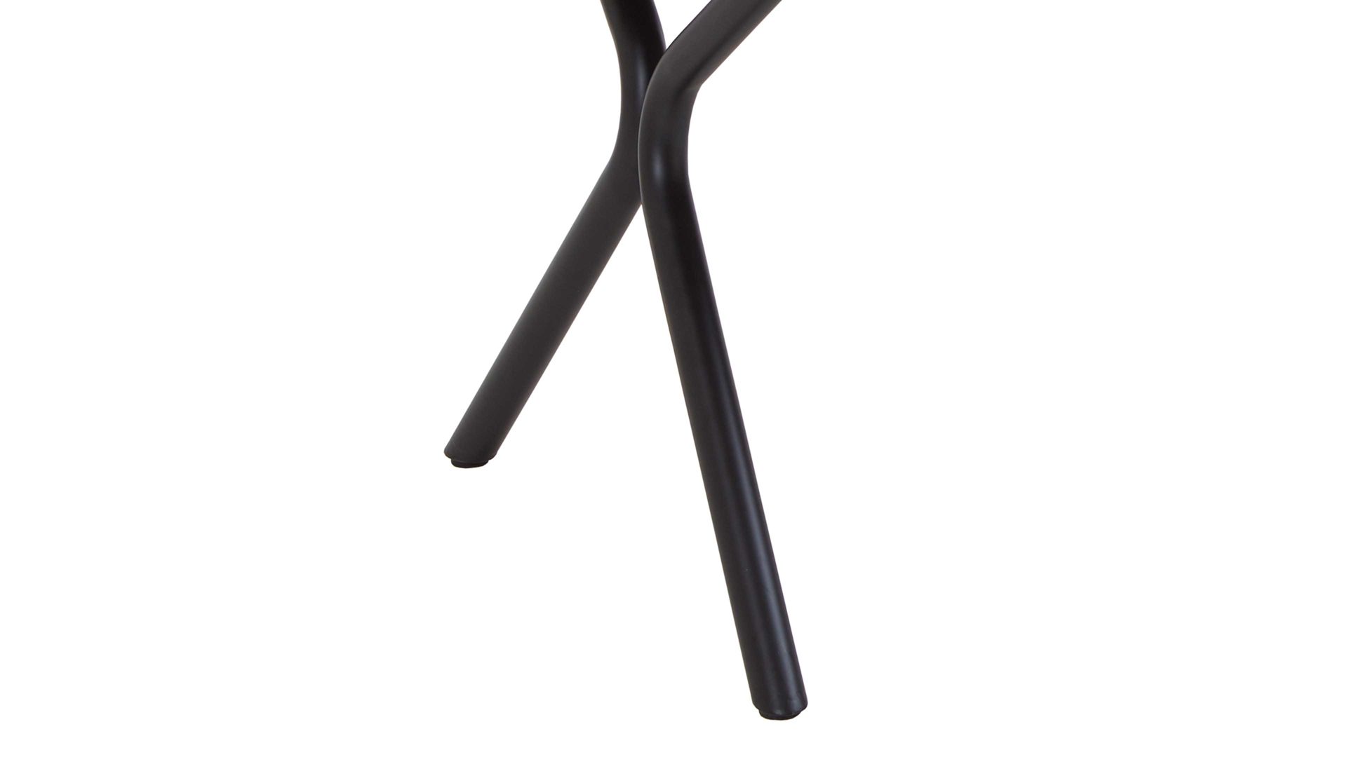 Esstisch Niehoff sitzmoebel aus Holz in Schwarz NIEHOFF SITZMÖBEL Esstisch Dacapo schwarze Platte & matt schwarzes Metallgestell - ca. 220 x 100 cm