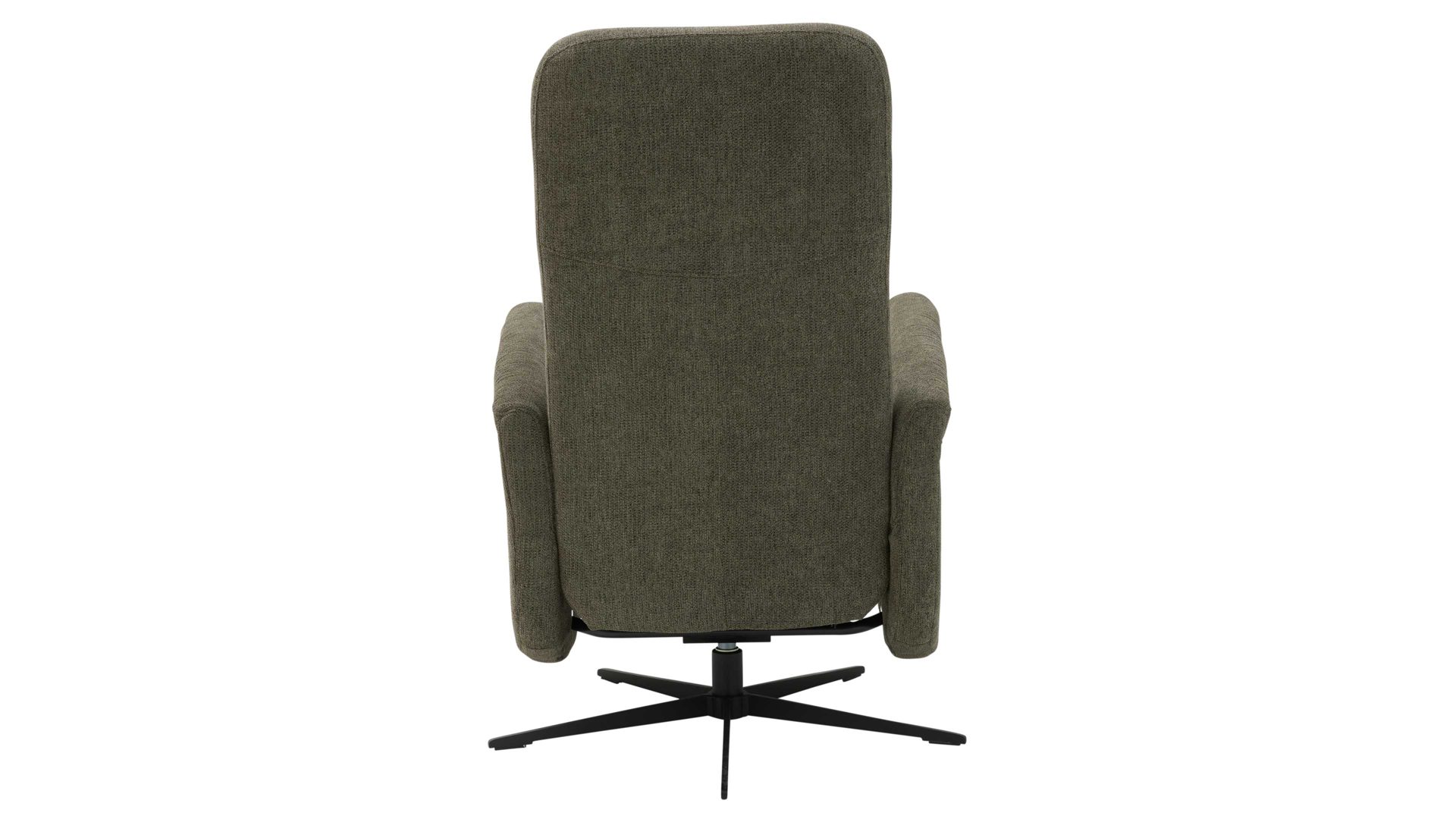 Relaxsessel Interliving aus Stoff in Grün Interliving Sessel Serie 4530 jagdgrüner Stoffbezug Mito 156 & silberfarbener Sternfuß