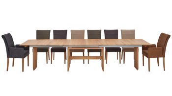 Auszugtisch Niehoff sitzmoebel aus Holz in Holzfarben NIEHOFF SITZMÖBEL Auszugtisch Bornholm Wildeiche - ca. 160 - 320 x 95 cm