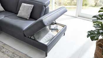 Funktion Interliving aus Metall in Transparent Interliving Sofa Serie 4064 - Aufklappfunktion manuell