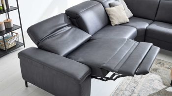 Funktion Interliving aus Metall in Transparent Interliving Sofa Serie 4064 - WallAway WAH1 motorisch, mit manueller Kopfteilverstellung