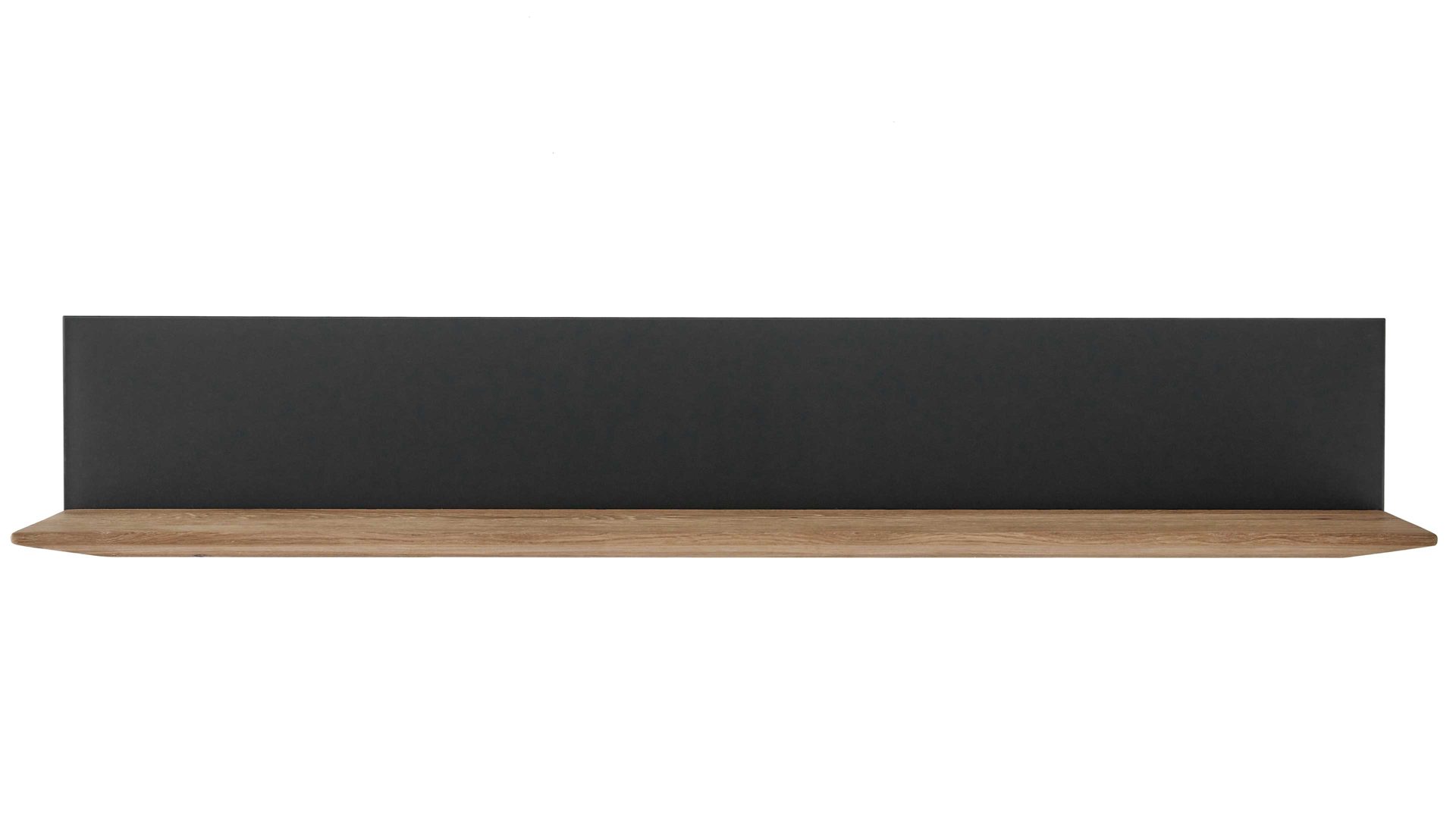 Wohnwand Decker aus Holz in Holzfarben Wohnkombination biancofarbene Asteiche – fünfteilig, Breite ca. 344 cm
