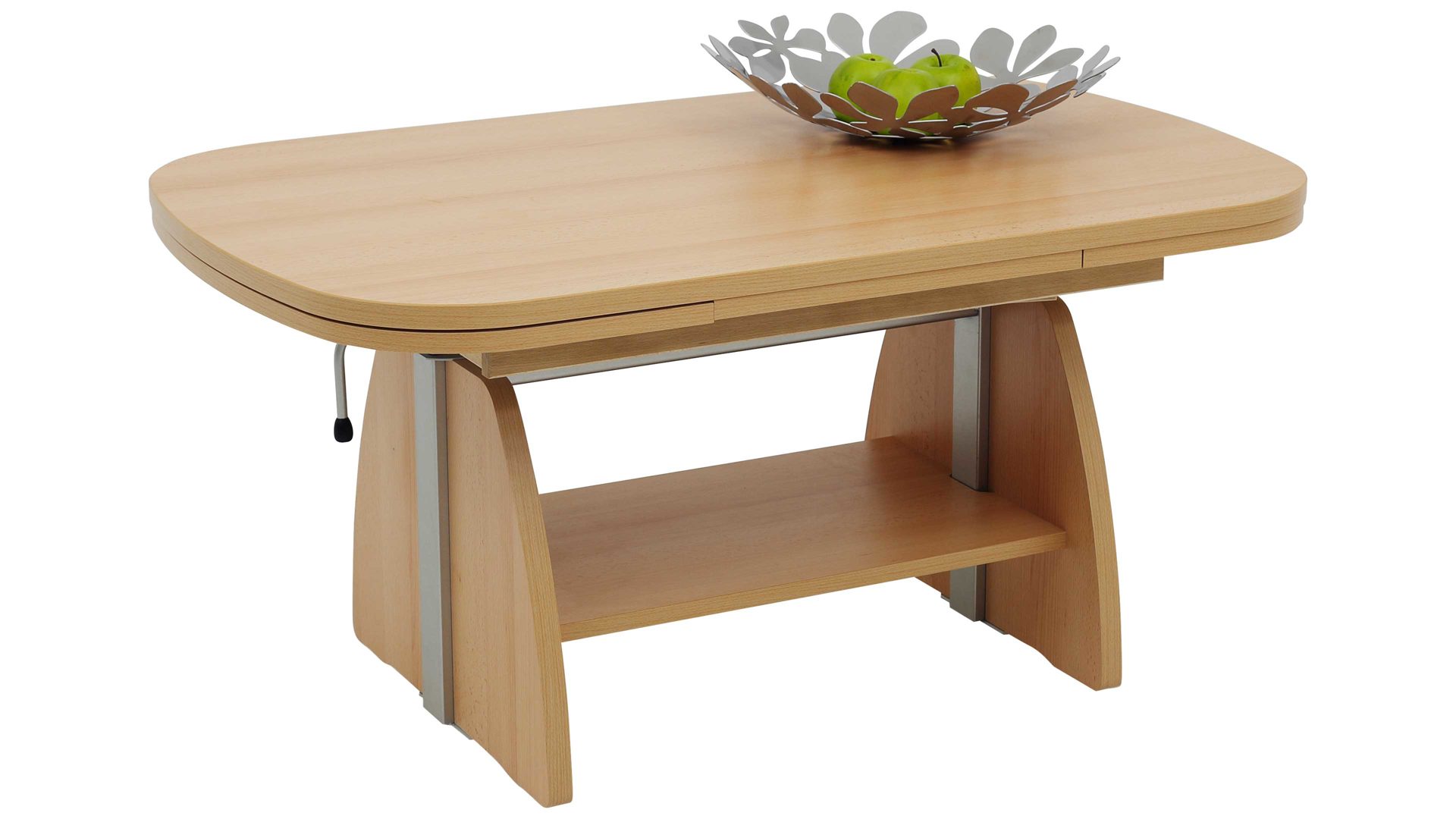 Couchtisch Hela aus Holz in Holzfarben Funktions-Couchtisch Colin Buche  – ca. 107 x 67 cm