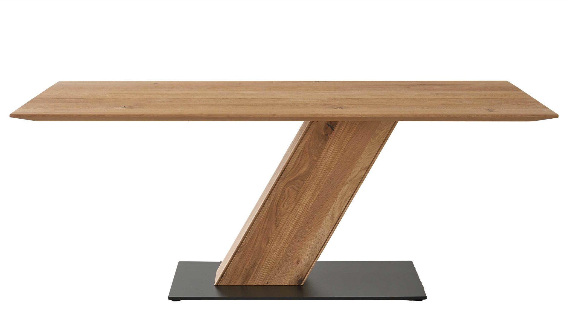 Esstisch Decker aus Holz in Holzfarben DECKER Esstisch Nevada Asteiche bianco & Anthrazit – ca. 200 x 95 cm