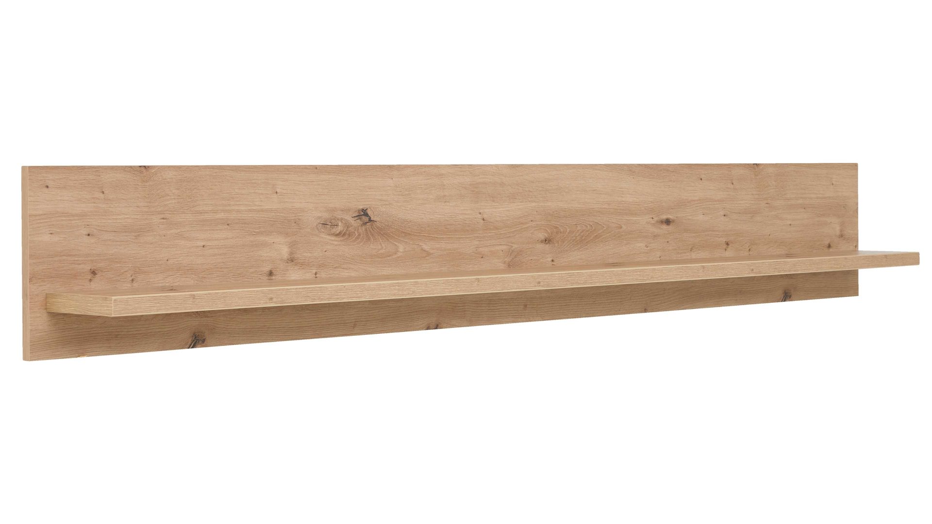 Wandregal Interliving aus Holz in Holzfarben Interliving Wohnzimmer Serie 2110 - Wandregal PAZ.180 Alteiche - Länge ca. 180 cm