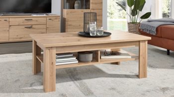 Couchtisch Interliving aus Holz in Holzfarben Interliving Wohnzimmer Serie 2110 - Couchtisch Alteiche - ca. 120 x 70 cm