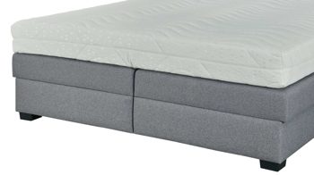Boxspringbett comfortmaster besser sitzen, liegen, leben aus Stoff in Grau Comfortmaster OC-BX21088 - Boxspringbett mit Bettkasten silbergrauer Bezug Twister silver 281300 - Liegefläche ca. 180 x 200 cm