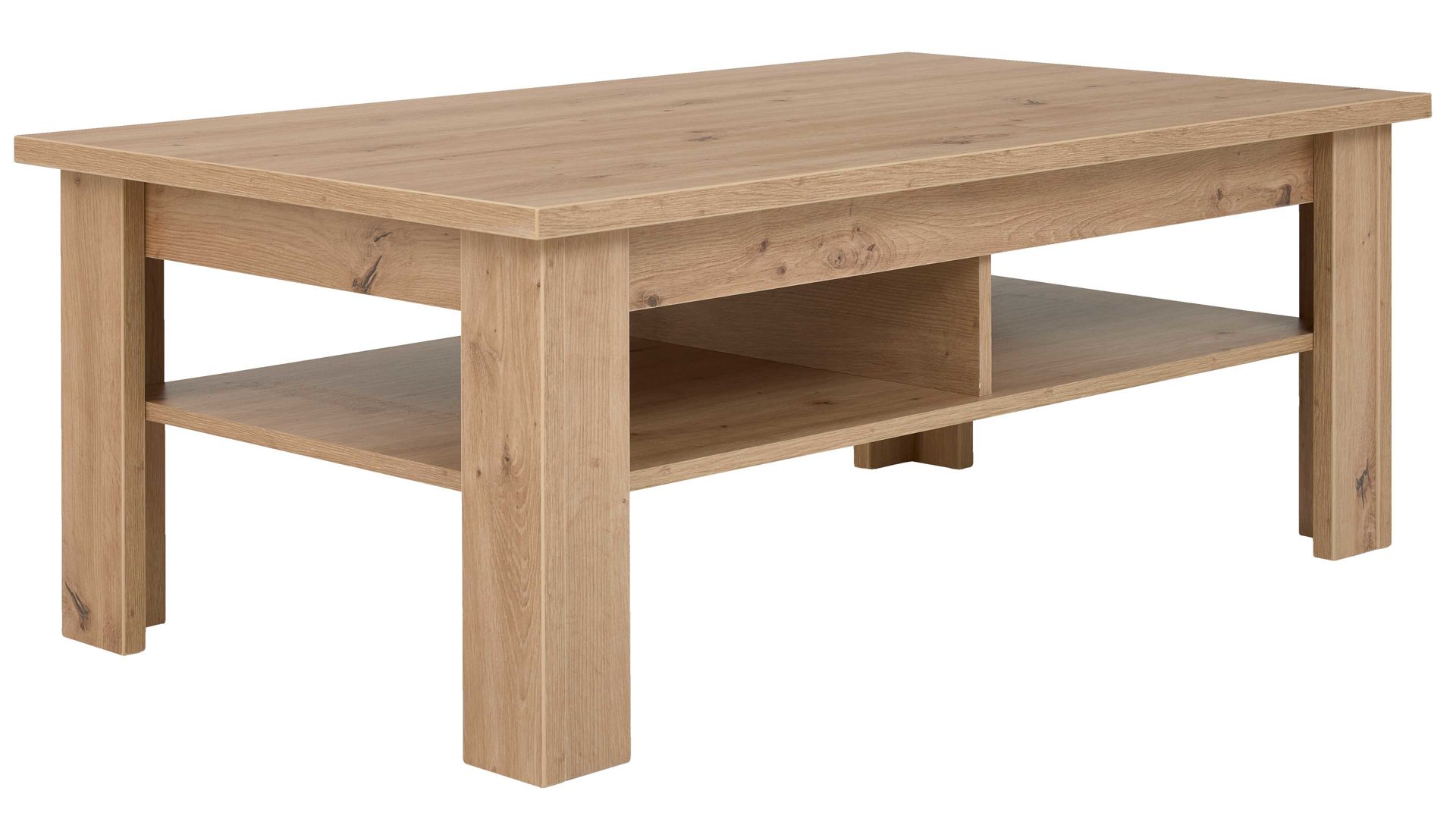 Couchtisch Interliving aus Holz in Holzfarben Interliving Wohnzimmer Serie 2110 - Couchtisch Alteiche - ca. 120 x 70 cm
