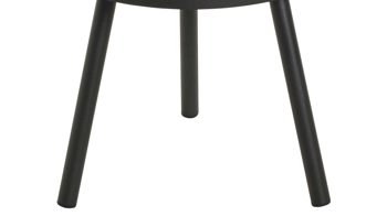 Beistelltisch Haku aus MDF in Holzfarben Beistelltisch Eiche & Schwarz - Durchmesser ca. 40 cm