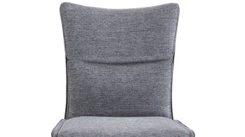 Polsterstuhl Mca furniture aus Stoff in Dunkelgrau Polsterstuhl mit Drehfunktion Dunkelgrau & Schwarz