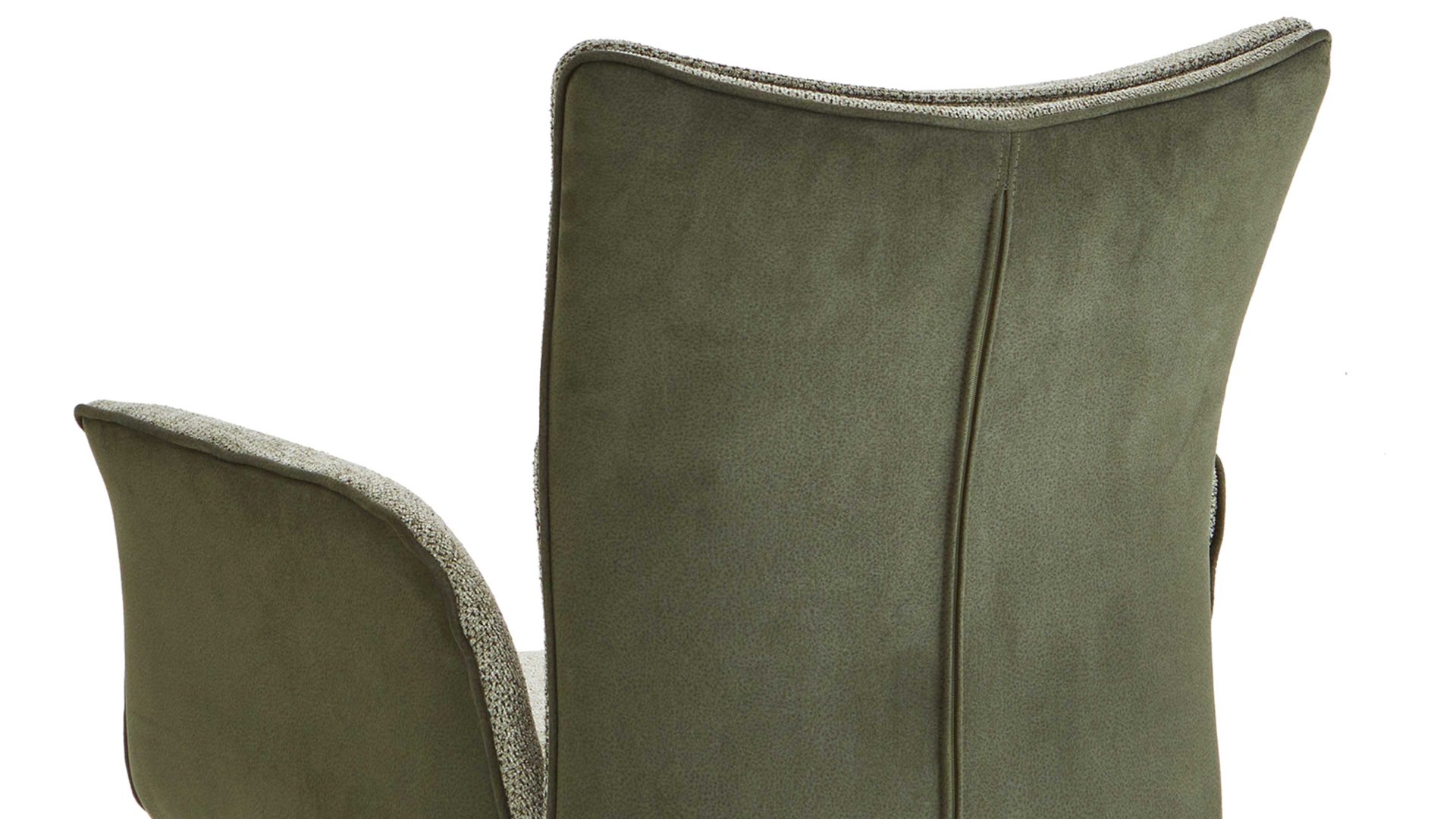 Polsterstuhl Mca furniture aus Stoff in Grün Polsterstuhl mit Drehfunktion Olivgrün & Schwarz