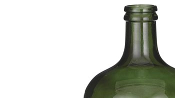 Vase Edelman® aus Glas in Grün Boden-Flaschenvase Vamos grünes Recyclingglas - Höhe ca. 43 cm