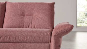 Ecksofa Interliving aus Stoff in Pink Interliving Sofa Serie 4400 - Ecksofa pastellvioletter Bezug GCP 8 - Stellfläche ca. 167 x 296 cm