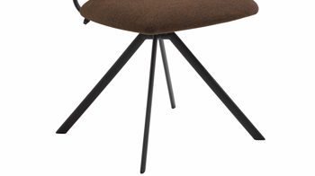 Vierfußstuhl Venjakob aus Kunststoff in Bronze VENJAKOB Polsterstuhl Lilli 3000 mit Drehfunktion bronzefarbener Bezug & Anthrazit