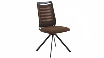 Vierfußstuhl Venjakob aus Kunststoff in Bronze VENJAKOB Polsterstuhl Lilli 3000 mit Drehfunktion bronzefarbener Bezug & Anthrazit