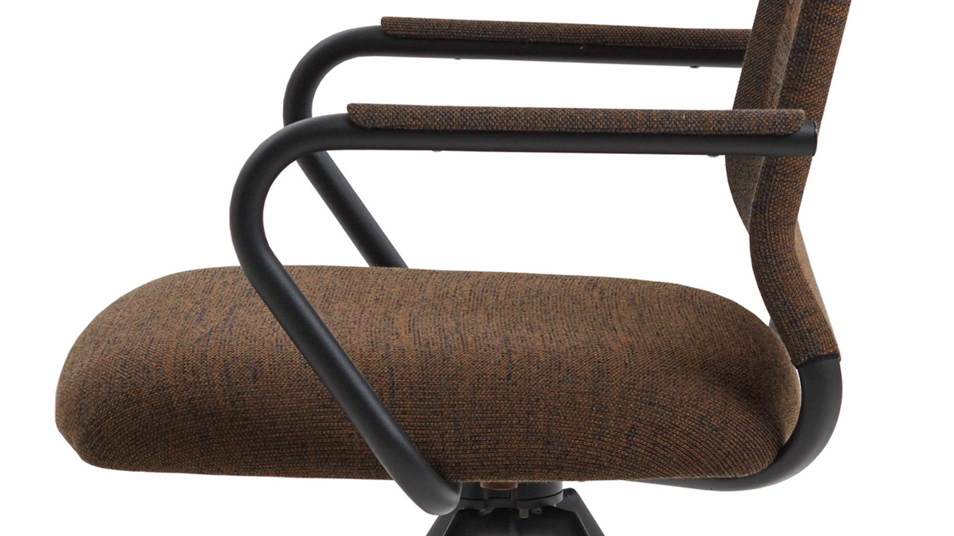 Vierfußstuhl Venjakob aus Kunststoff in Braun VENJAKOB Polsterstuhl Lilli 3000 mit Armlehne und Drehfunktion bronzefarbener Bezug & Anthrazit