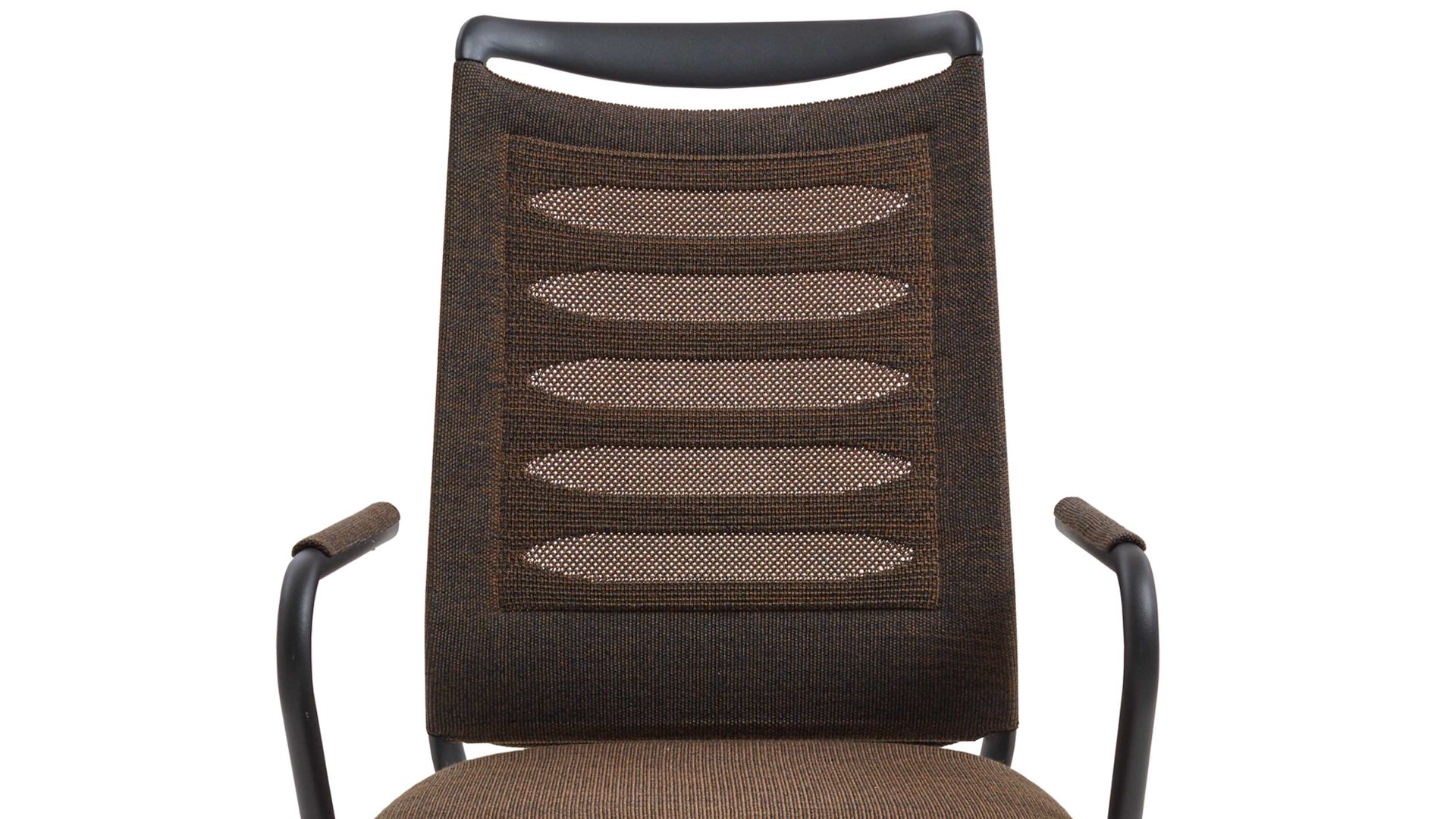 Vierfußstuhl Venjakob aus Kunststoff in Braun VENJAKOB Polsterstuhl Lilli 3000 mit Armlehne bronzefarbener Bezug & Anthrazit