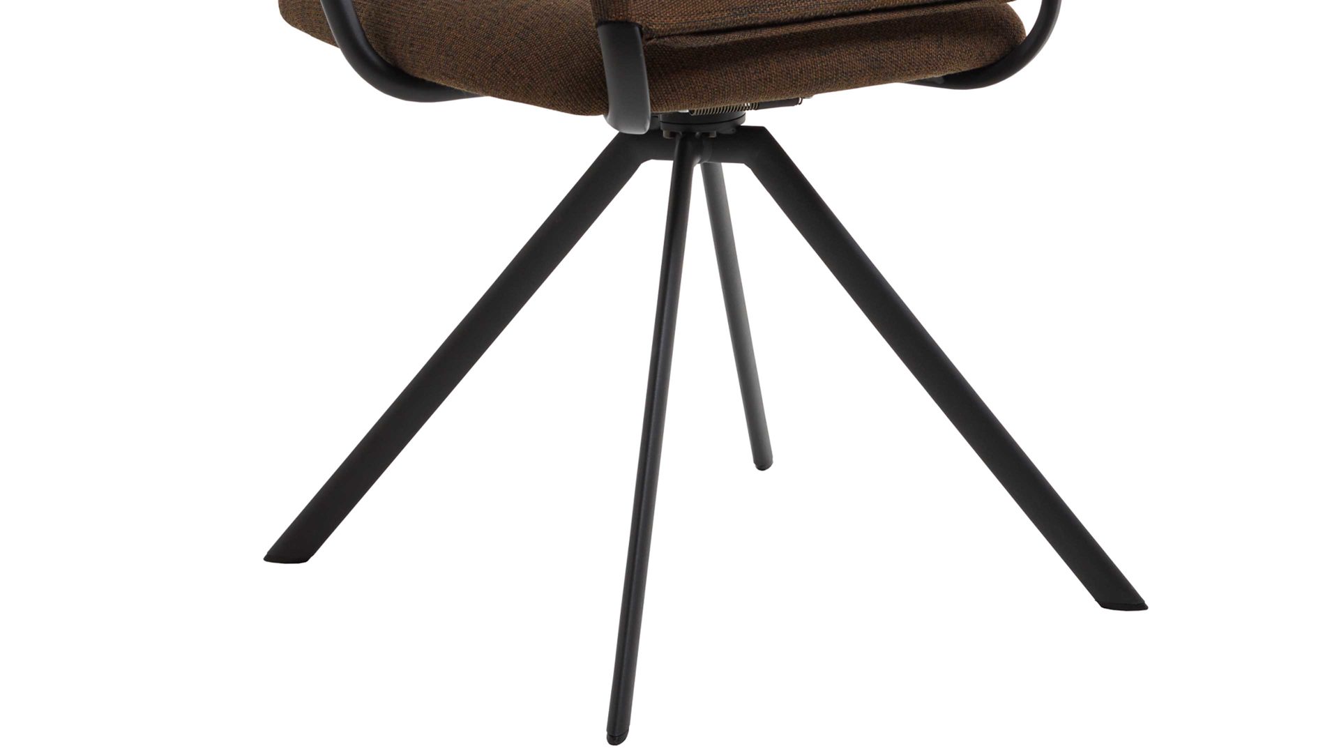 Vierfußstuhl Venjakob aus Kunststoff in Braun VENJAKOB Polsterstuhl Lilli 3000 mit Armlehne und Drehfunktion bronzefarbener Bezug & Anthrazit