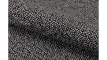 Vierfußstuhl Actona group aus Stoff in Anthrazit Armlehnstuhl Brooke anthrazitfarbener Bezug Monza 130 & schwarzes Metall