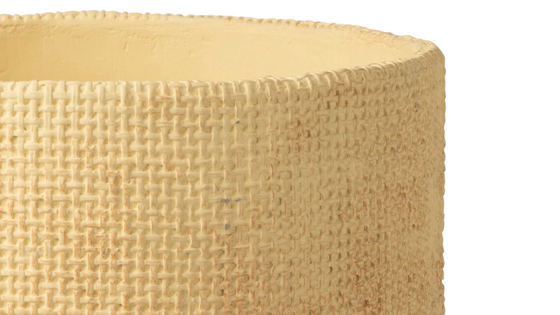 Blumentopf Jolipa aus Stein in Beige Blumentopf Sunny beiger Zement - Durchmesser ca. 26 cm