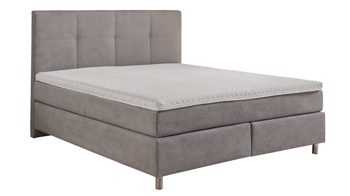 Boxspringbett comfortmaster besser sitzen, liegen, leben aus Stoff in Hellgrau Comfortmaster Boxspringbett Karat Classic 3 hellgrauer Stoffbezug Camal 106 - Liegefläche ca. 180 x 200 cm