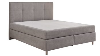 Boxspringbett comfortmaster besser sitzen, liegen, leben aus Stoff in Hellgrau Comfortmaster Boxspringbett Karat Classic 3 hellgrauer Stoffbezug Camal 106 - Liegefläche ca. 180 x 200 cm