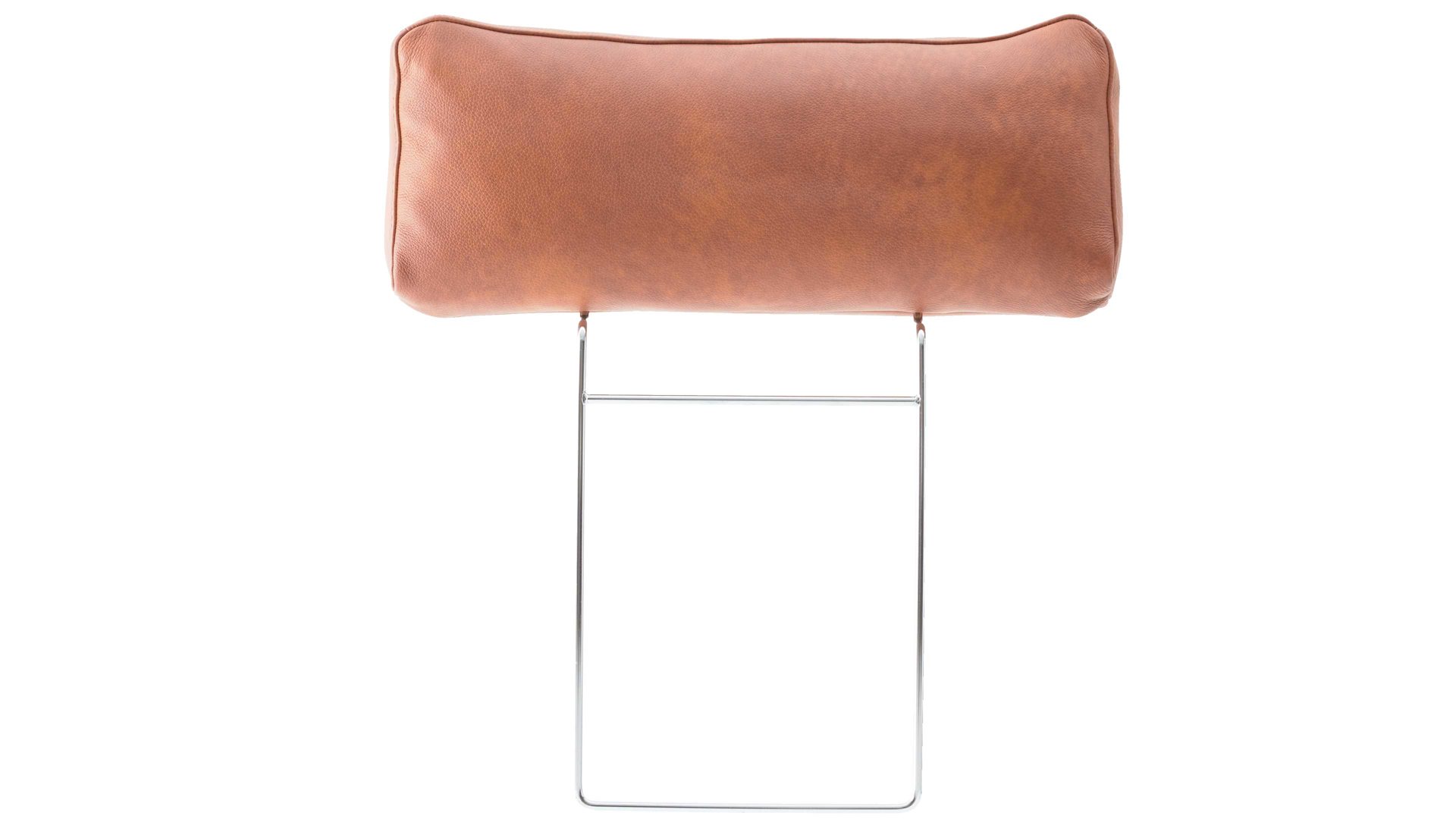 Kopfstütze Interliving aus Leder in Orange Interliving Sofa Serie 4004 - Kopfstütze U70K cognacfarbenes LongLife-Leder Z75-50 - Breite ca. 60 cm