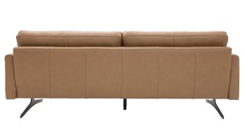 Zweisitzer Interliving aus Leder in Hellbraun Interliving Sofa Serie 4004 - Zweisitzer N100 fangofarbenes LongLife-Leder Z84-21 - Länge ca. 220 cm
