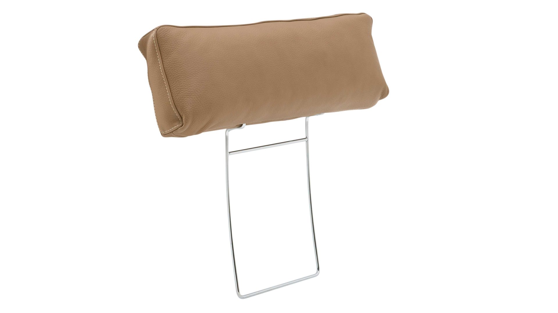 Kopfstütze Interliving aus Leder in Hellbraun Interliving Sofa Serie 4004 - Kopfstütze U70K fangofarbenes LongLife-Leder Z84-21 - Breite ca. 60 cm