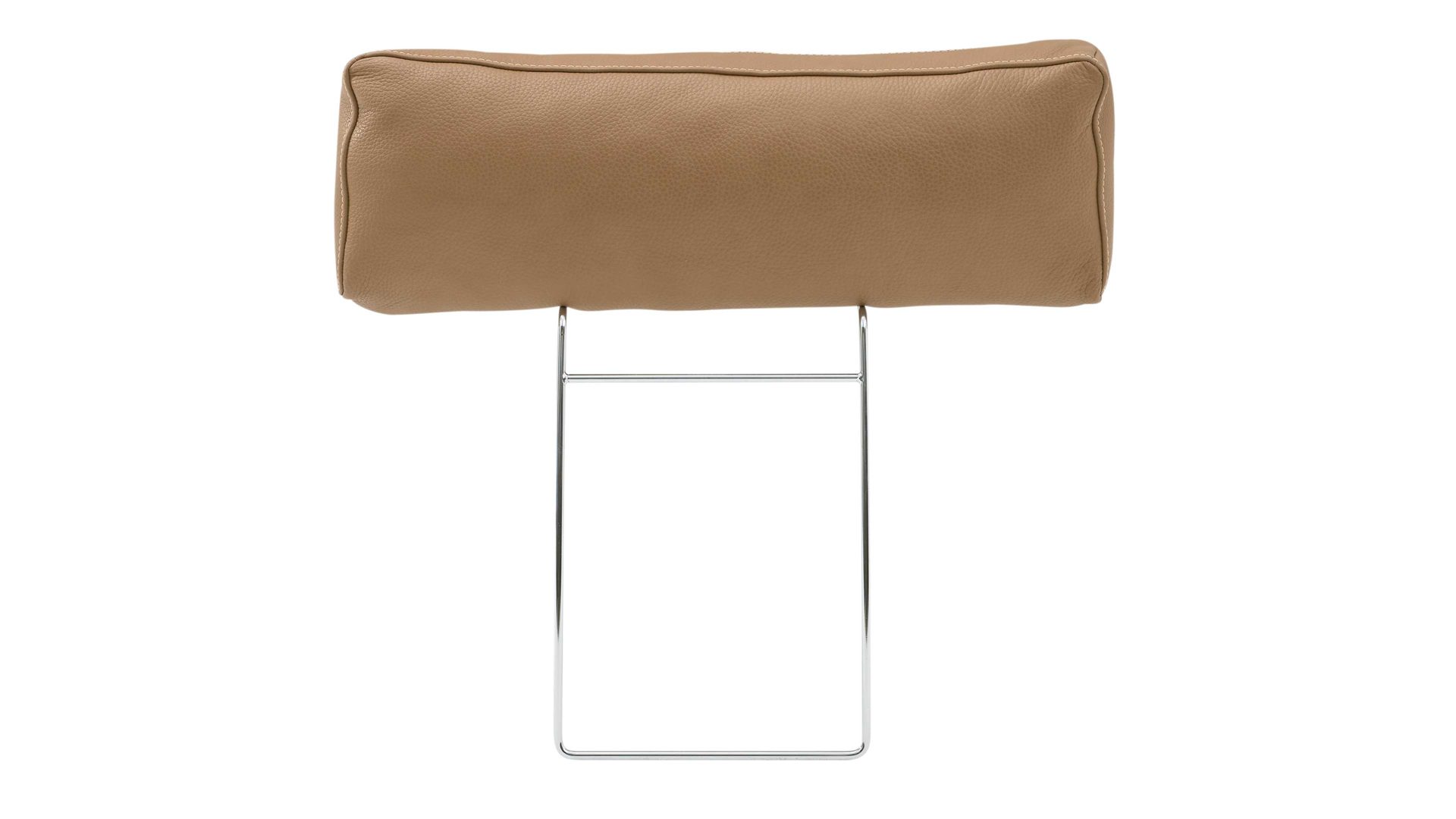 Kopfstütze Interliving aus Leder in Hellbraun Interliving Sofa Serie 4004 - Kopfstütze U70K fangofarbenes LongLife-Leder Z84-21 - Breite ca. 60 cm